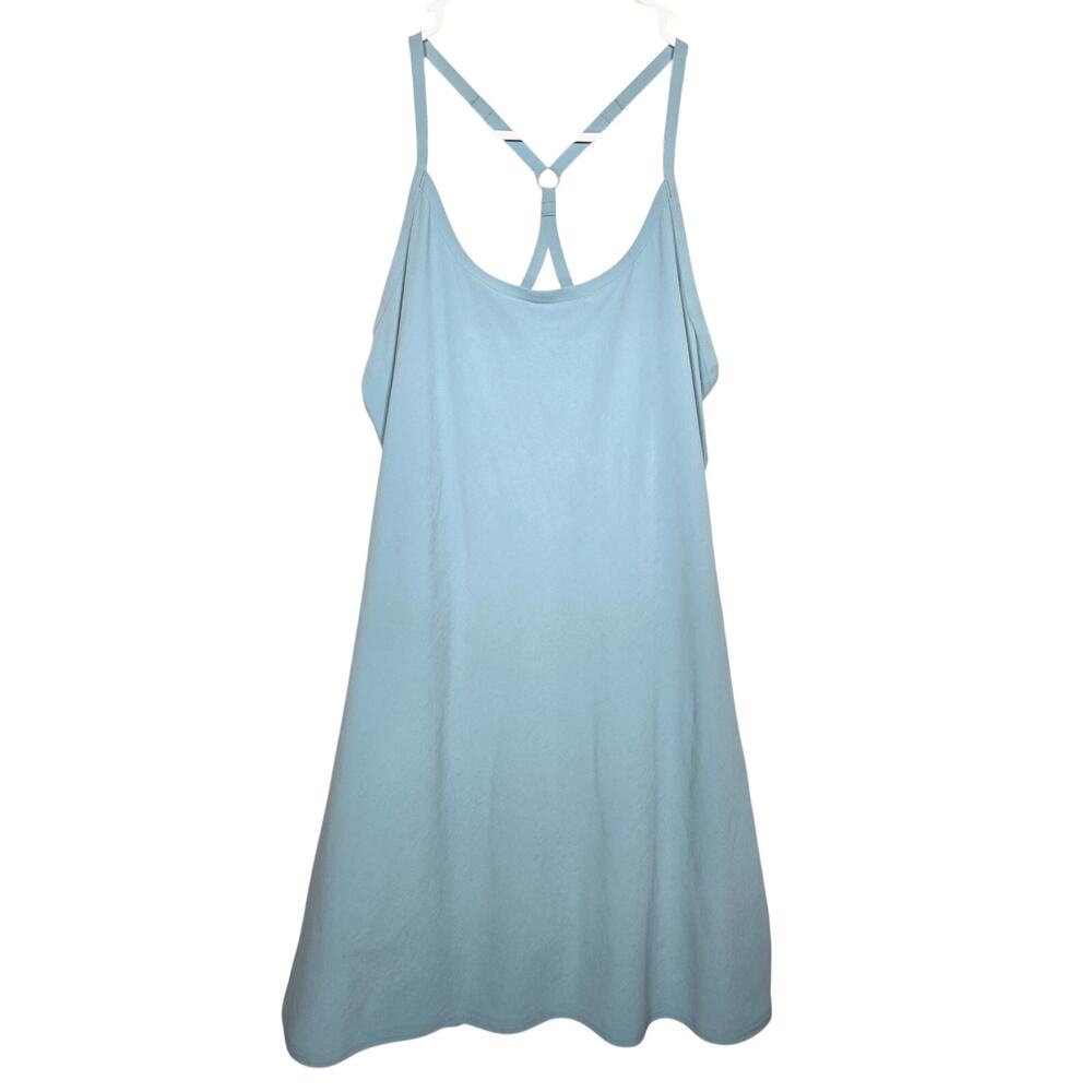 Outdoor Voices Womens Exercise Racerback Lined  Aqua Blue Dress Size Small